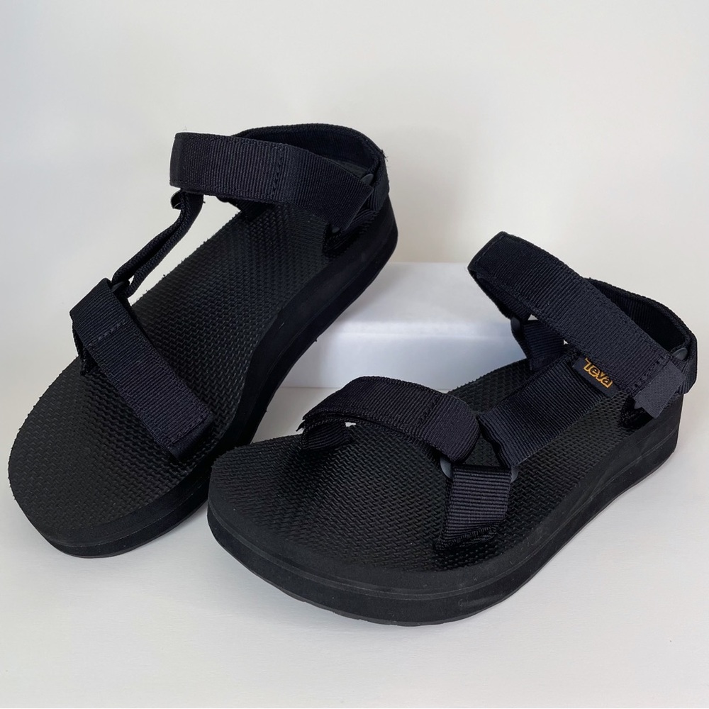Teva Black Midform Universal Sandals